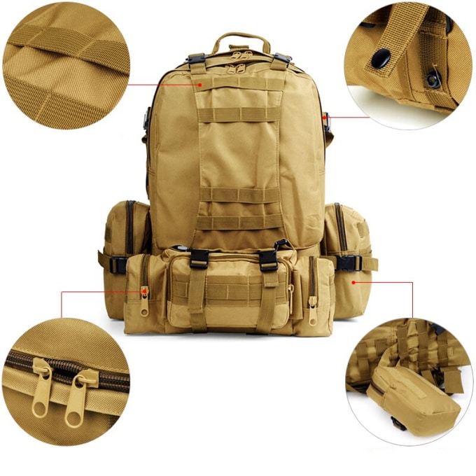 Sacs à dos militaire multi rangements 50L - Top Militaire