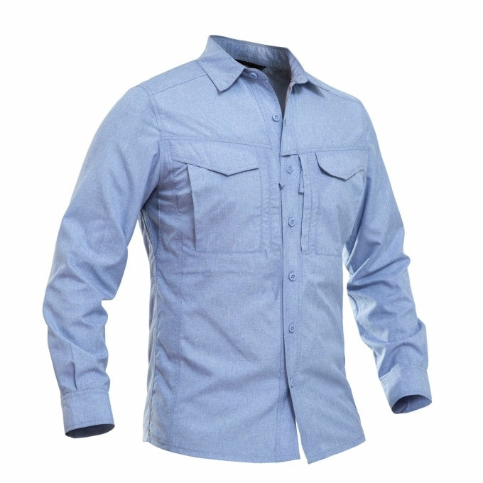 Chemise militaire respirante bleu pour homme - Top Militaire