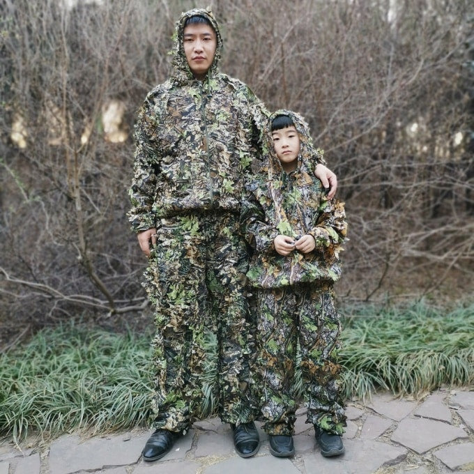 Tenue de camouflage ghillie pour adultes et enfants - Top Militaire