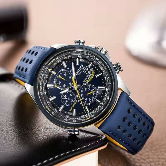 Montre de plongée multifonctions bracelet bleu - Top Militaire