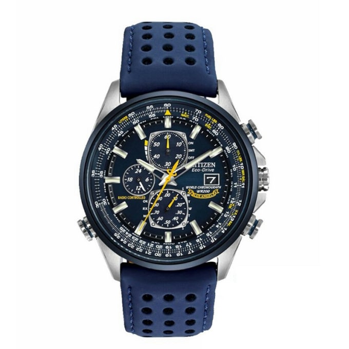 Montre de plongée multifonctions bracelet bleu - Top Militaire