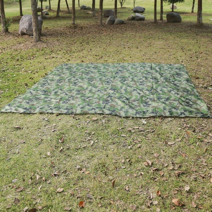 Bâche militaire camouflage avec corde et piquets - Top Militaire