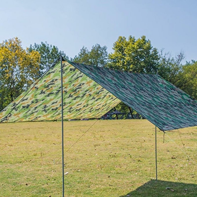 Bâche militaire camouflage avec corde et piquets - Top Militaire