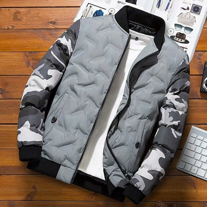 Blouson d’hiver pour homme motifs camouflage - Top Militaire