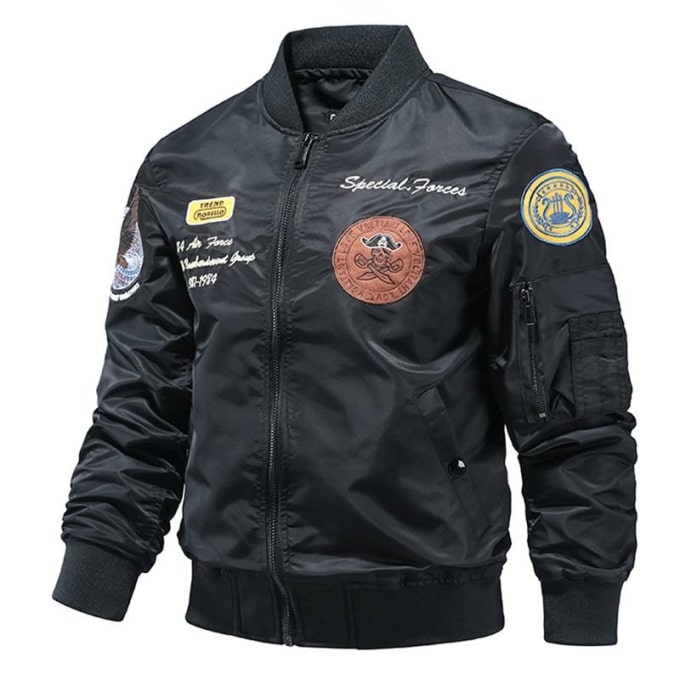 Blouson d’aviation vintage pour homme - Top Militaire