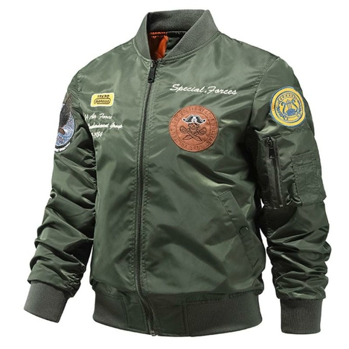 Blouson d’aviation vintage pour homme - Top Militaire