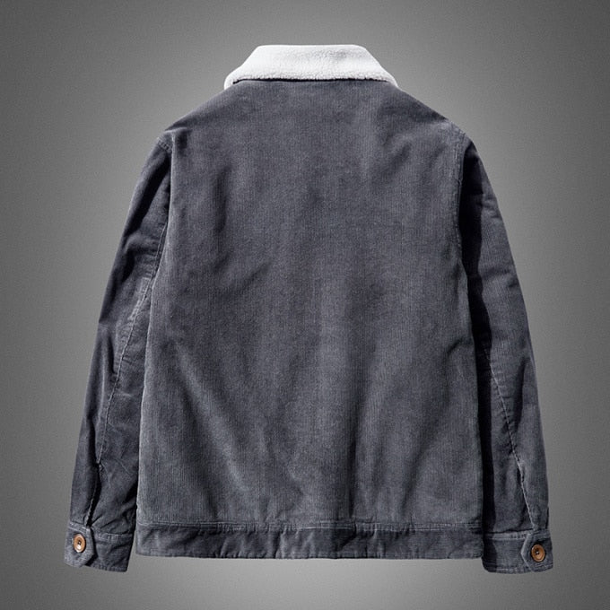 Veste militaire chaude en velours pour homme - Top Militaire