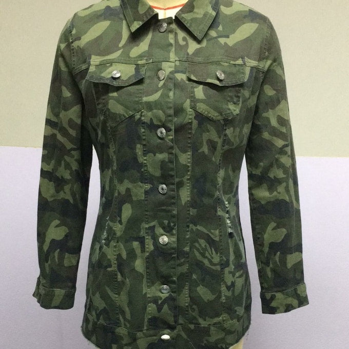Chemise militaire camouflage pour femme - Top Militaire