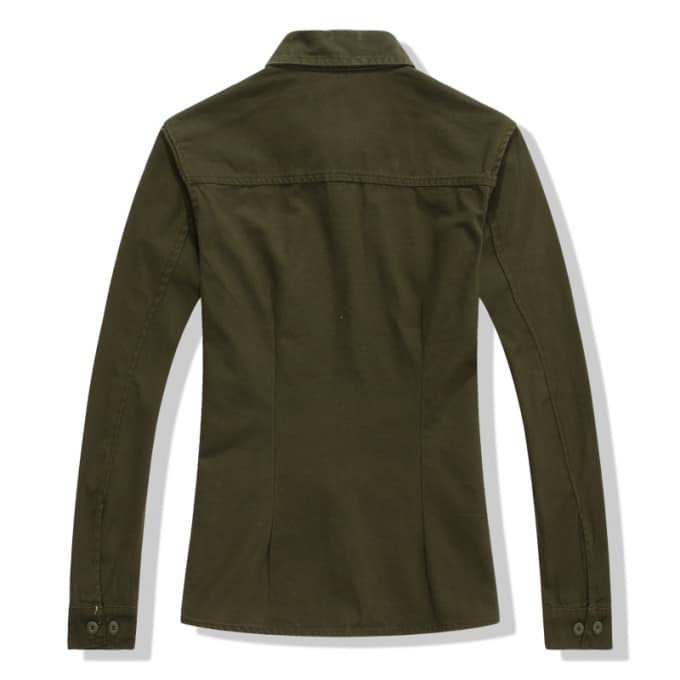 Chemise militaire armée de l’air à manches longues pour femmes - Top Militaire