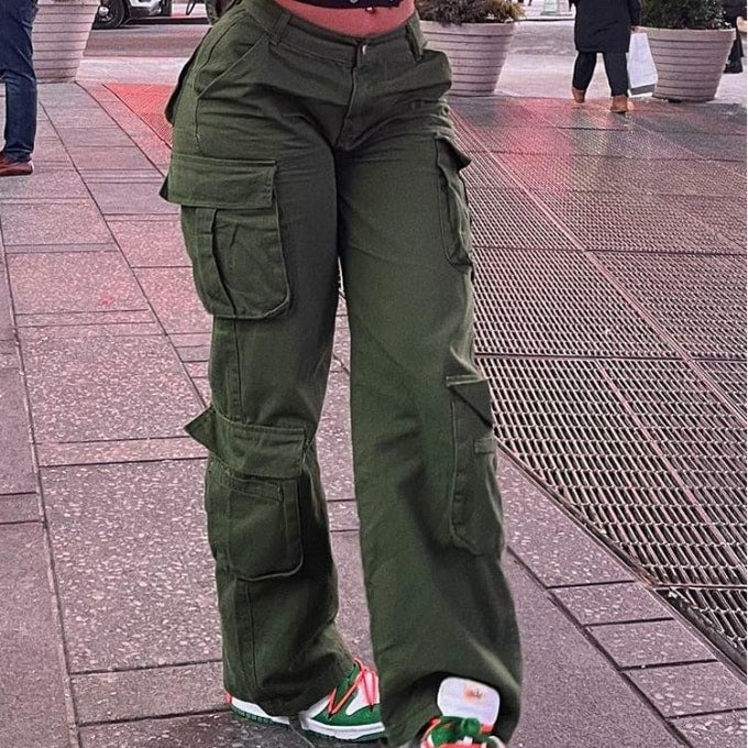 Pantalon militaire large pour femme - Top Militaire