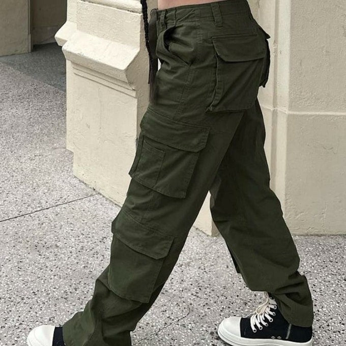 Pantalon militaire large pour femme - Top Militaire