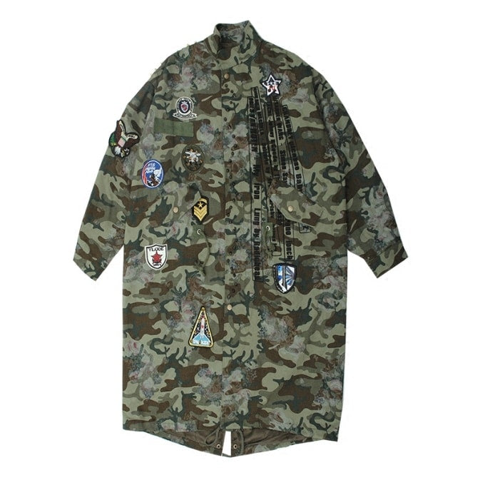 Manteau militaire over size pour femme - Top Militaire