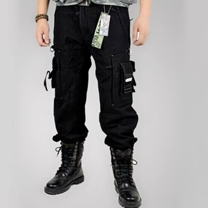 Pantalon militaire cargo en coton à poches - Top Militaire