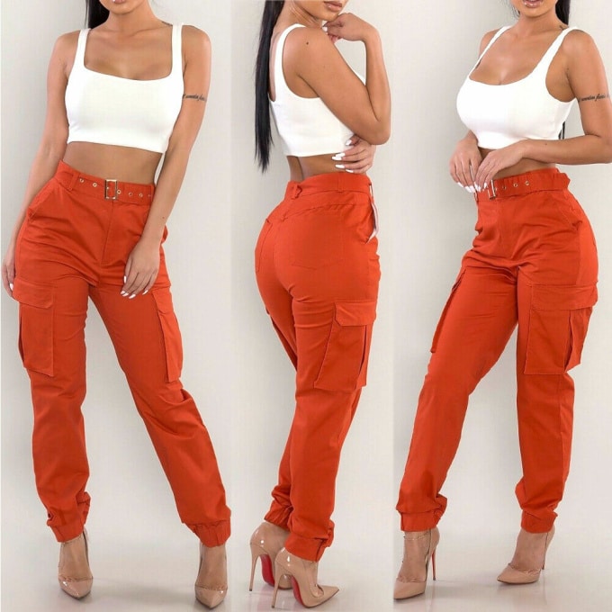Pantalon militaire en coton pour femme - Top Militaire