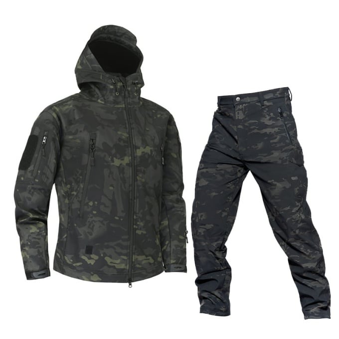 Ensemble veste polaire chaude et pantalon coupe-vent - Top Militaire