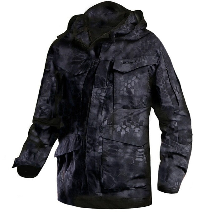 Veste tactique coupe-vent à capuche - Top Militaire