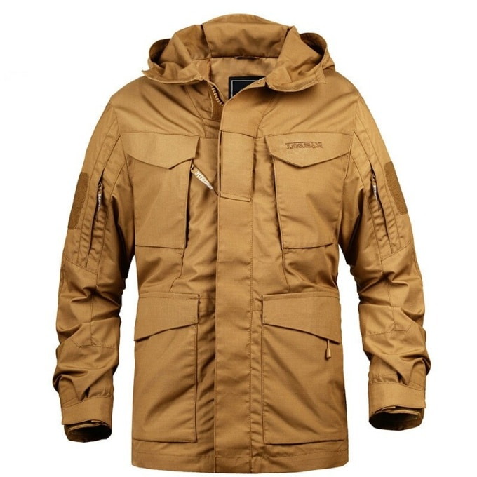 Veste tactique coupe-vent à capuche - Top Militaire