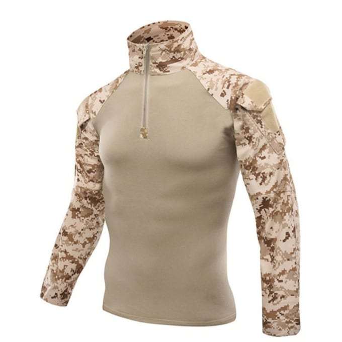 Veste militaire à col zippé camouflage digital - Top Militaire