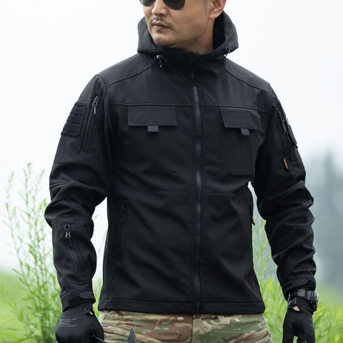 Veste softshell avec poche contrastées - Top Militaire