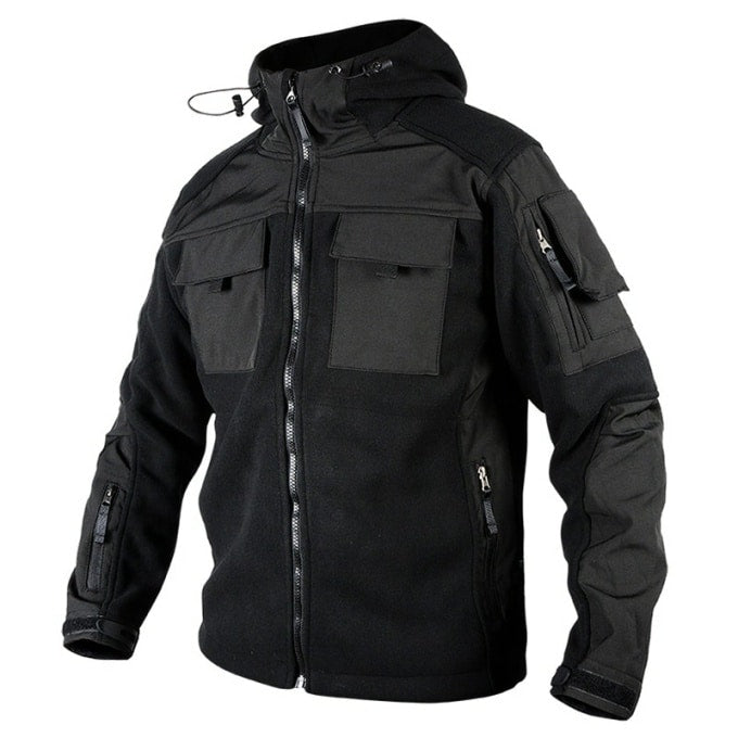 Veste polaire tactique multipoches à capuche - Top Militaire