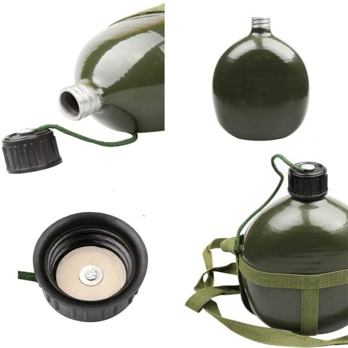 Gourde ronde style militaire - Top Militaire