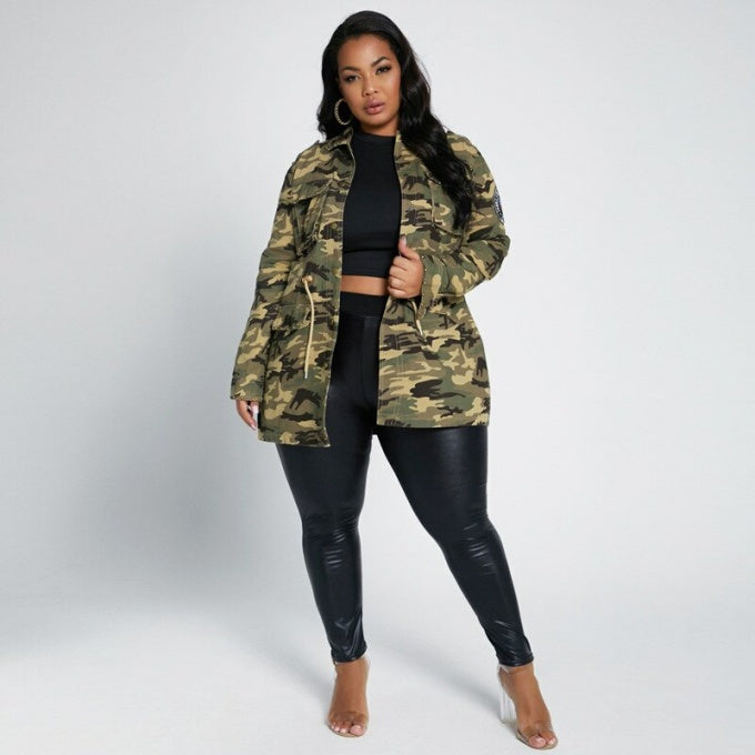 Veste militaire pour femmes grande taille - Top Militaire