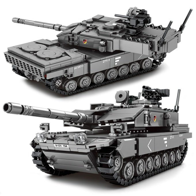 Blocs de construction char militaire – 898 pièces - Top Militaire