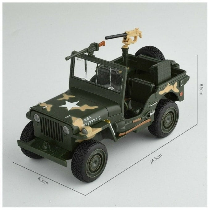 Véhicule militaire tout-terrain avec mitrailleuse - Top Militaire