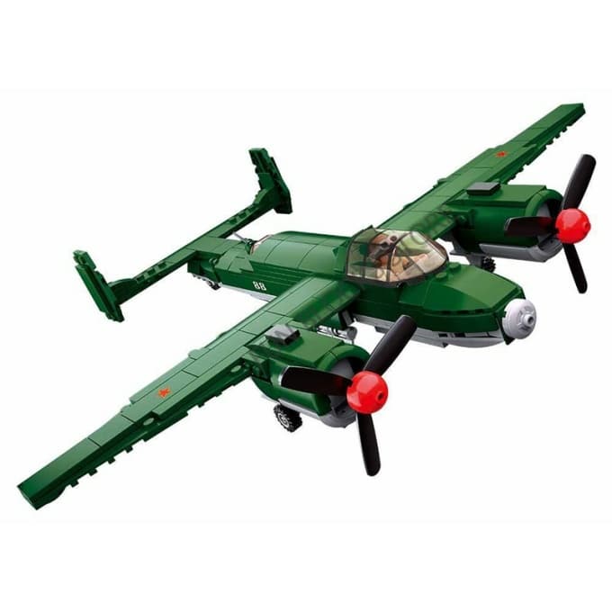 Blocs de construction avion de chasse bombardier – 311 pièces - Top Militaire
