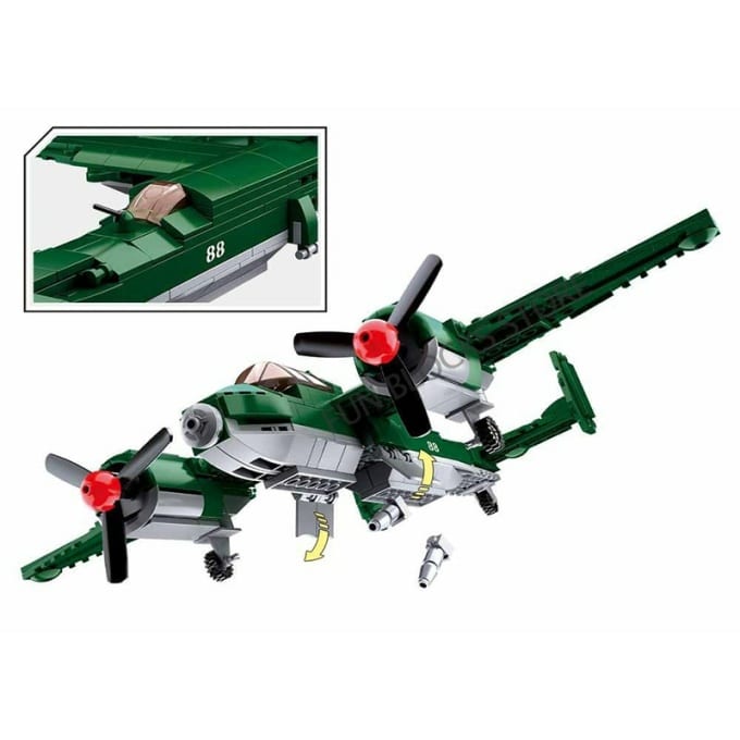 Blocs de construction avion de chasse bombardier – 311 pièces - Top Militaire