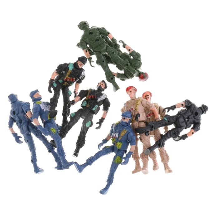 Ensemble de figurines militaires en plastique 10 pièces - Top Militaire