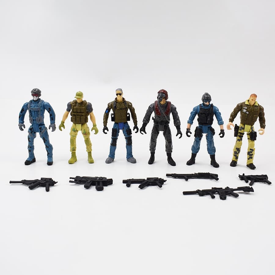 6 figurines de soldats des forces armées - Top Militaire
