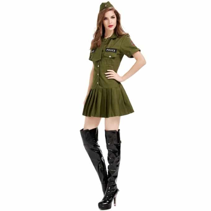 Déguisement militaire sexy pour femme - Top Militaire