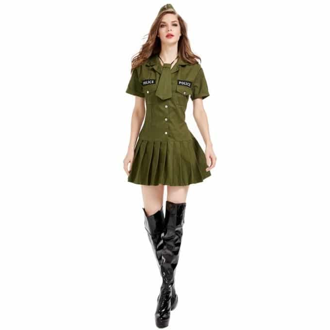Déguisement militaire sexy pour femme - Top Militaire