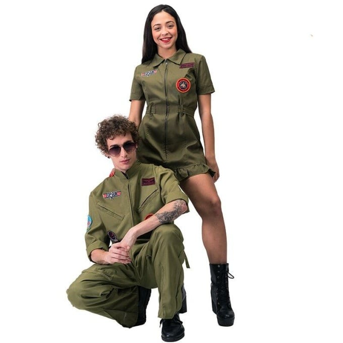 Déguisement militaire armée de l’air pour femme - Top Militaire