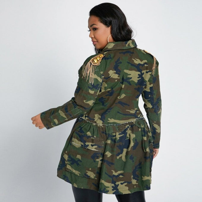 Veste militaire courte devant pour femme - Top Militaire