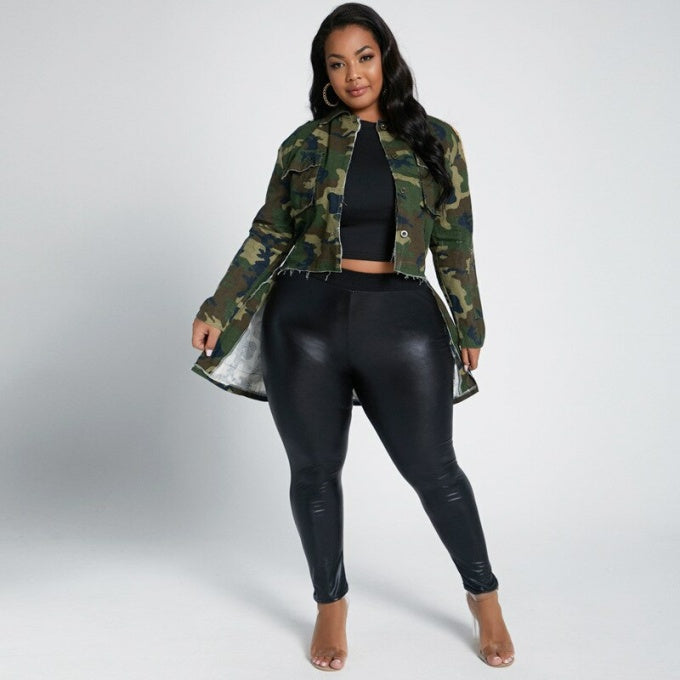 Veste militaire courte devant pour femme - Top Militaire