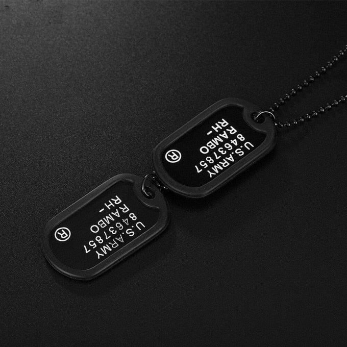 Collier de soldat militaire double étiquette - Top Militaire