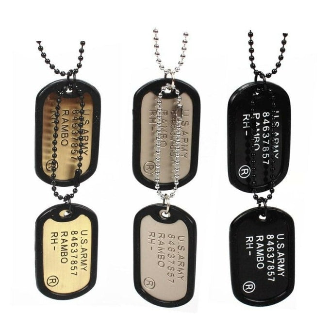 Collier de soldat militaire double étiquette - Top Militaire
