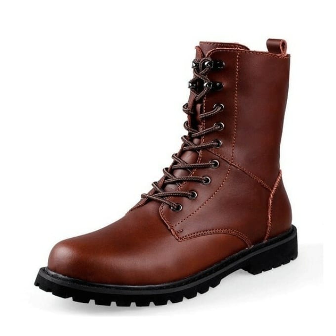 Rangers militaire en cuir PU - Top Militaire