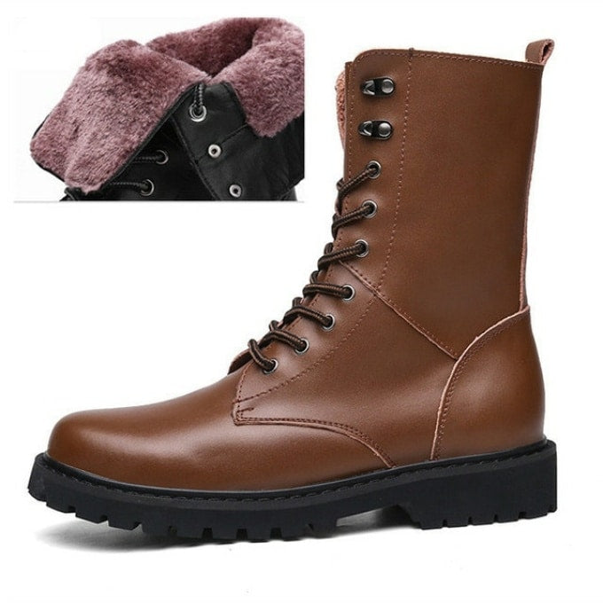 Rangers militaire en cuir fourées - Top Militaire