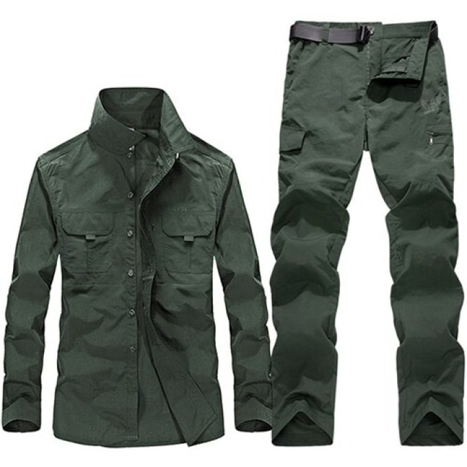 Tenue miliaire chemise et pantalon cargo - Top Militaire