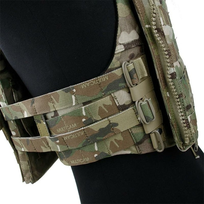 Gilet tactique porte-plaque ergonomique - Top Militaire