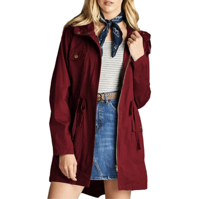 Veste militaire à capuche pour femme - Top Militaire
