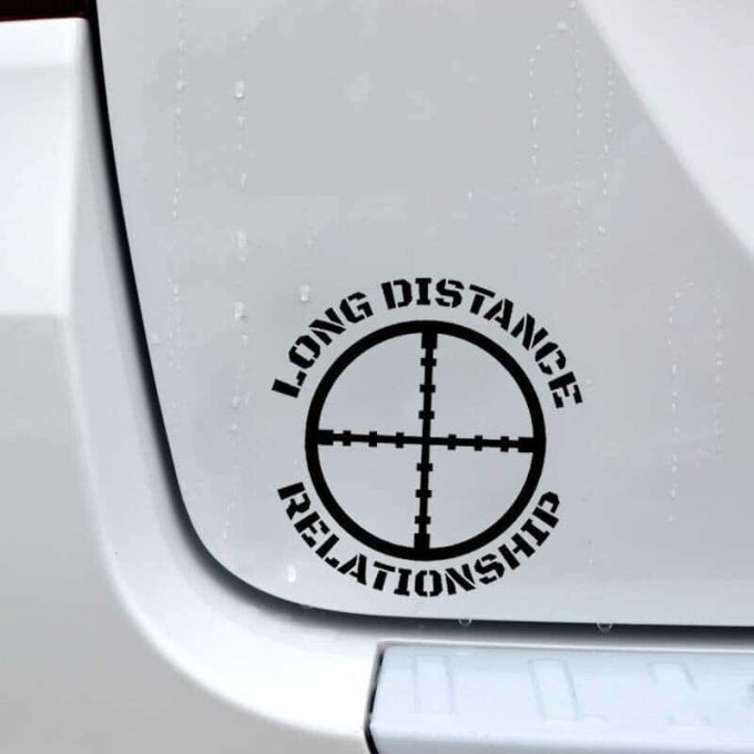 Sticker militaire relation à longue distance - Top Militaire
