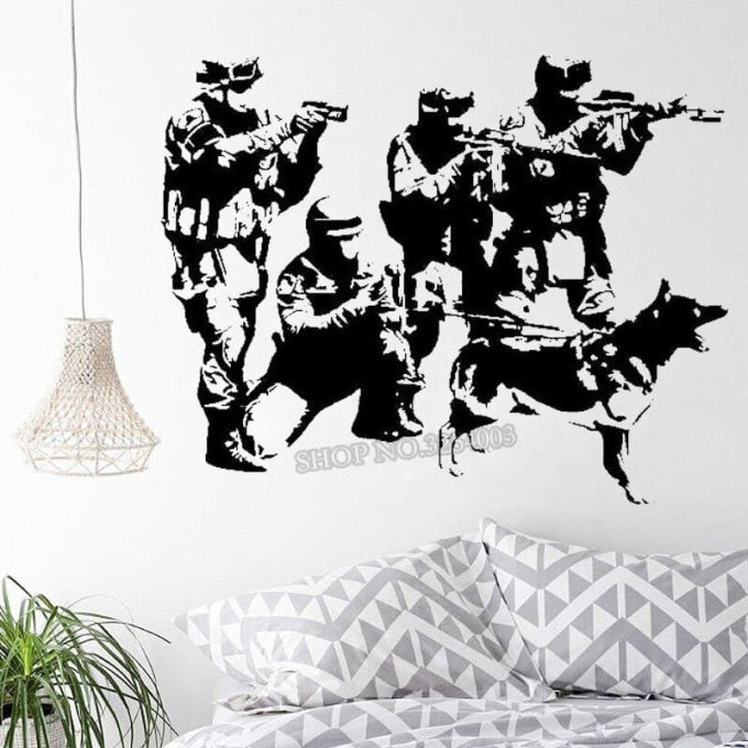 Sticker militaire mural - Top Militaire