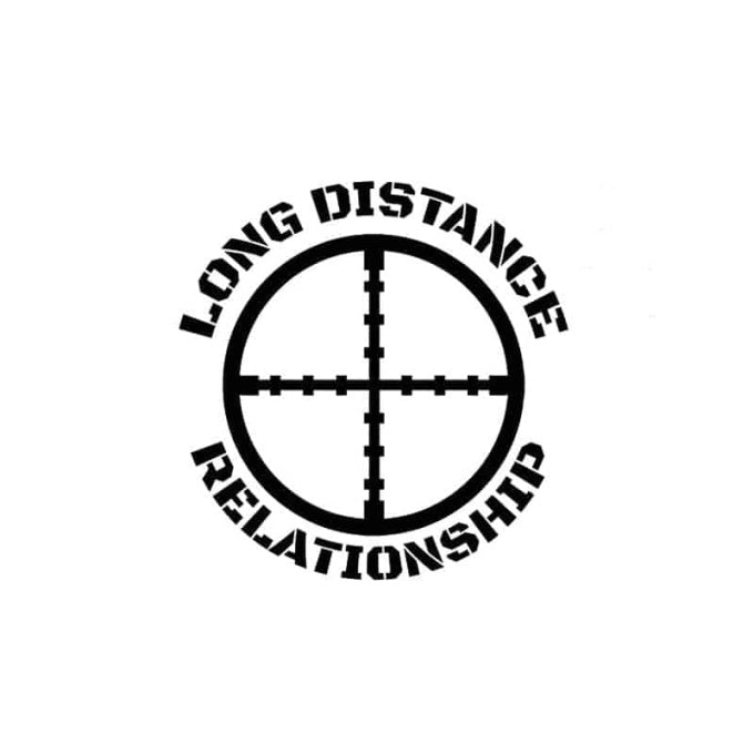 Sticker militaire relation à longue distance - Top Militaire