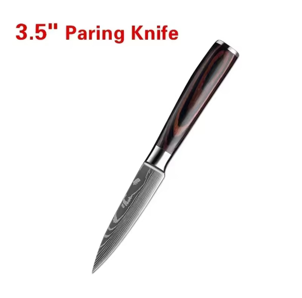 Couteau de Cuisine Damas Laser – Polyvalent, Tranchant et Élégant