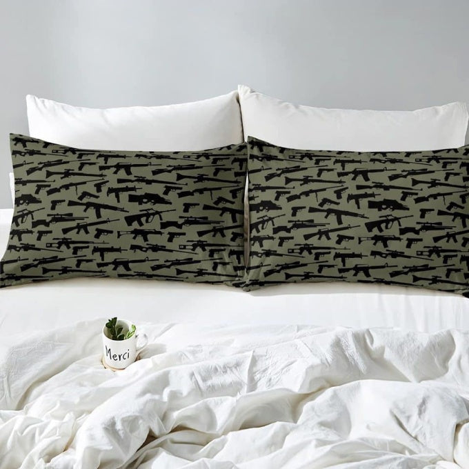 Housse de couette militaire motif arme - Top Militaire