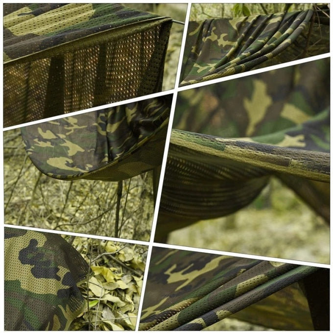 Filet de camouflage “woodlands” en maille fine et légère - Top Militaire